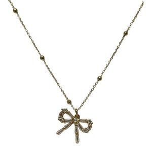 NWT Betsey Johnson Bow Necklace